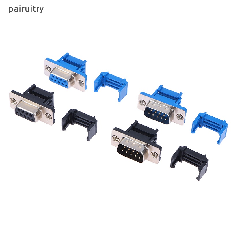 Prt DIDC9 DB9 Female Serial Port Male IDC Crimp Tipe D-Sub RS232 Konektor COM 9Pin Socket 9P Adaptor Untuk Kabel Pita PRT