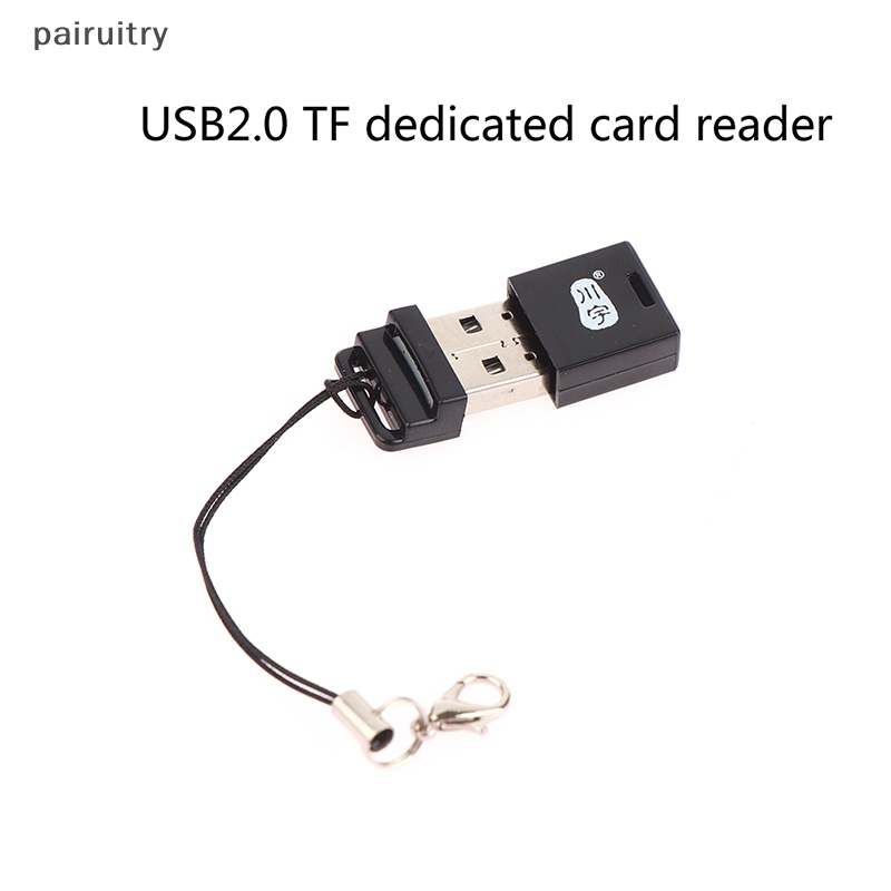 Prt Portable Micro SD Card Reader 2.0 USB Adaptor Kecepatan Tinggi Dengan Slot Kartu TF C286 PRT