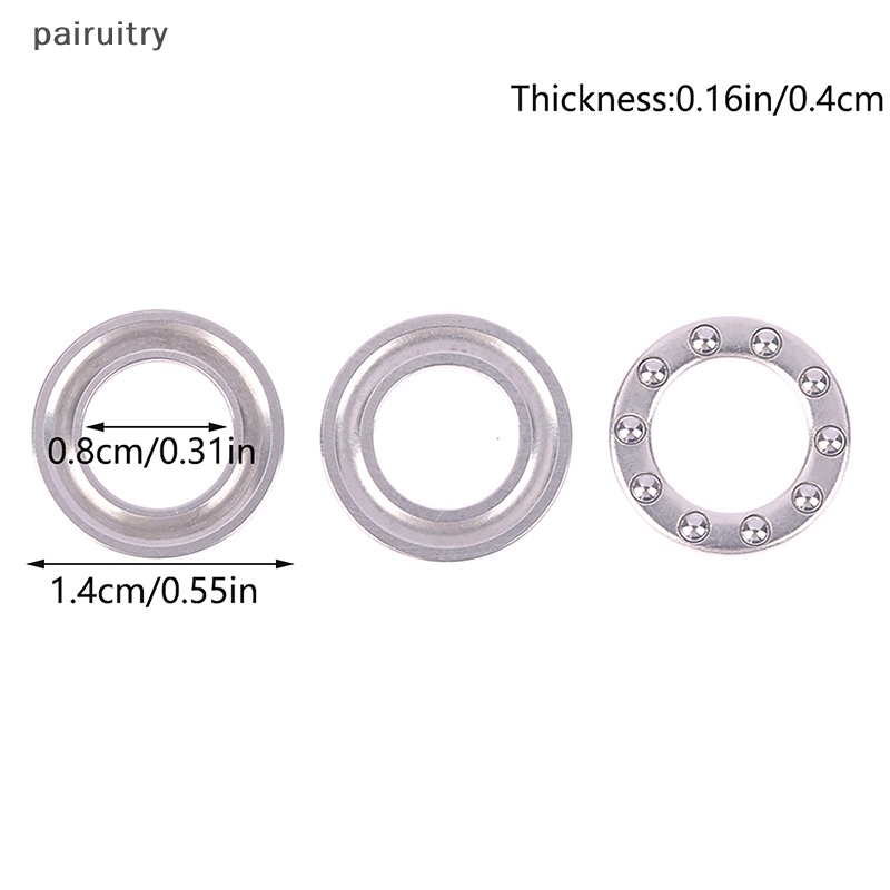 Prt 1Pc F8-14M Axial Ball Bearing Dorong Mini 3-In-1 Plane Metal Axial Ball Bearing PRT