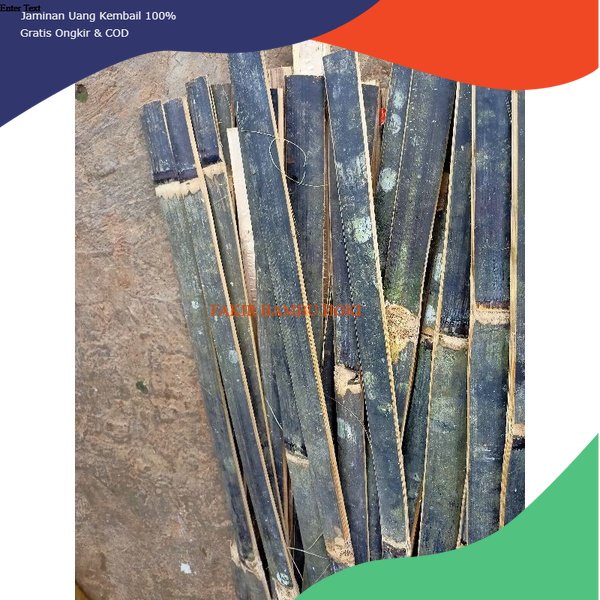 PROMO BAMBU HITAM BILAH  ajir / bambu bilah / pagar bambu 1 bilahan  BAMBU HITAM TERMURAH