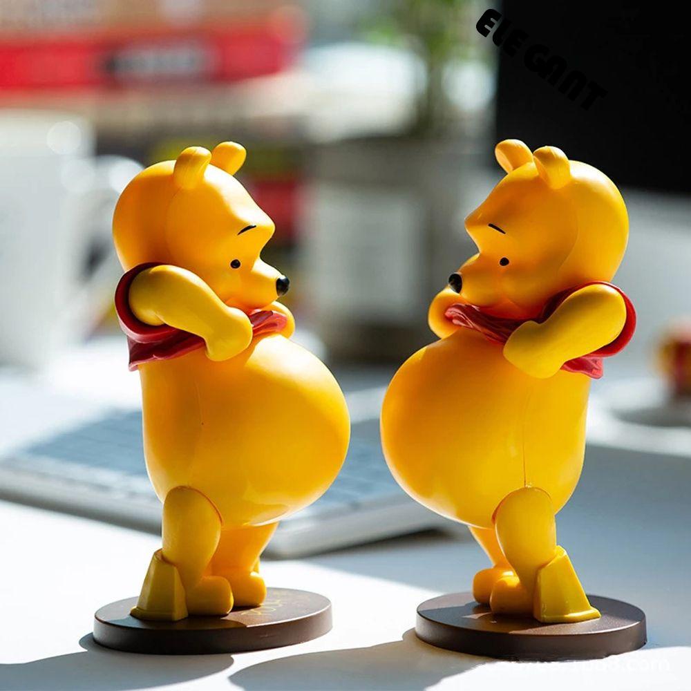 [Elegan] Winnie The Pooh Koleksi Anime Ornamen Mobil Kreatif Kartun Beruang 20cm Action Figure