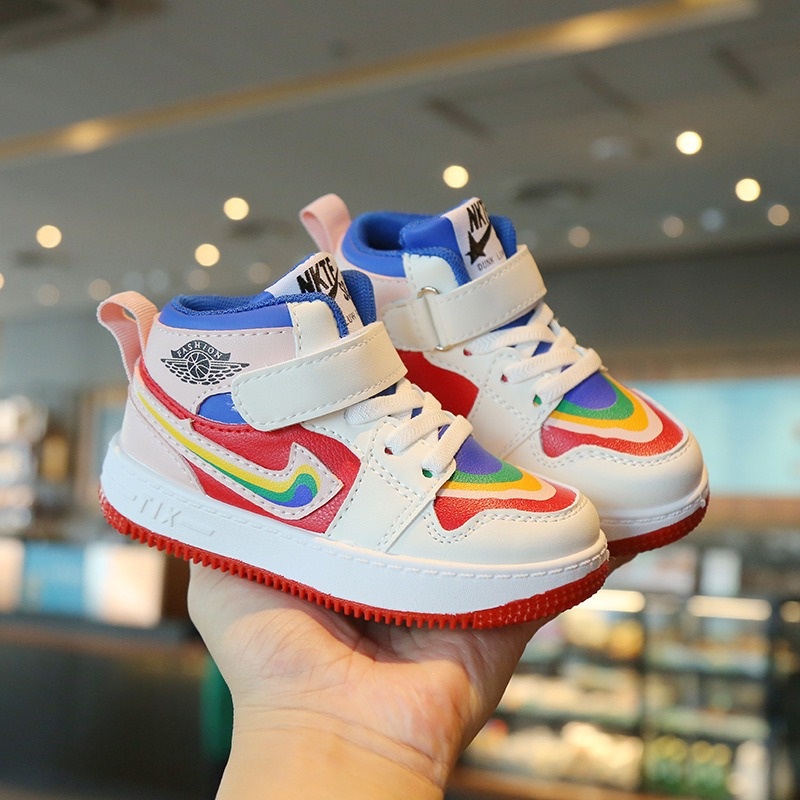 GLORYKIDZ SH2319 Sepatu Sneaker Anak 1 Tahun - 6 Tahun Sepatu Sneakers Olahraga Sportie Anak Sepatu Anak Laki Laki dan Perempuan bahan remium Sepatu Colourfull Breathable Import Anak sol karet size 21 - 32