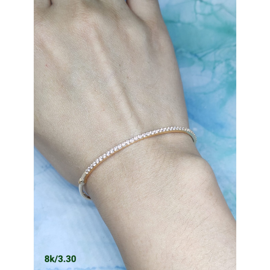 Gelang listring fashion wanita dewasa simple elegan ringan kadar 375