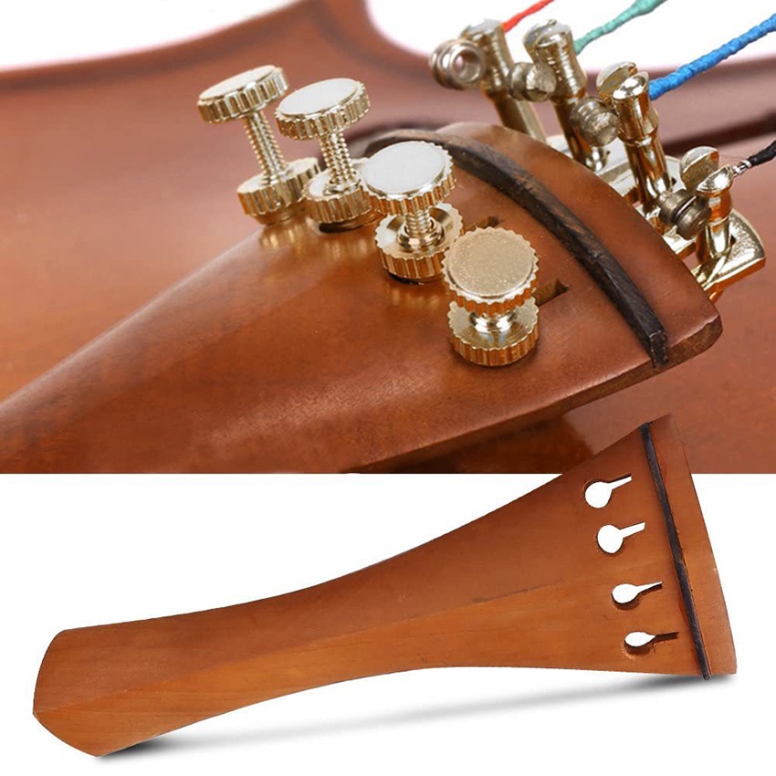 Set Parts Biola/Violin 4 / 4 - Peg,Chinrest,Tailpiece,Endpin - Tuning Pegs