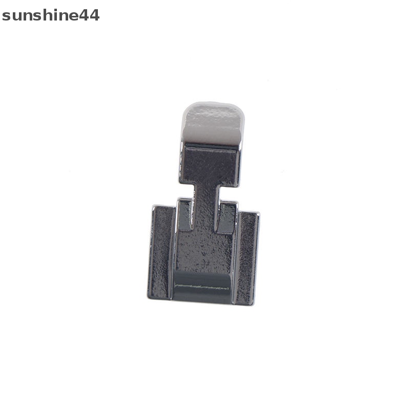 Sunshine 2sisi Metal Zipper Presser Foot Kaki Untuk Aksesori Jahit Mesin Jahit Snap-on ID