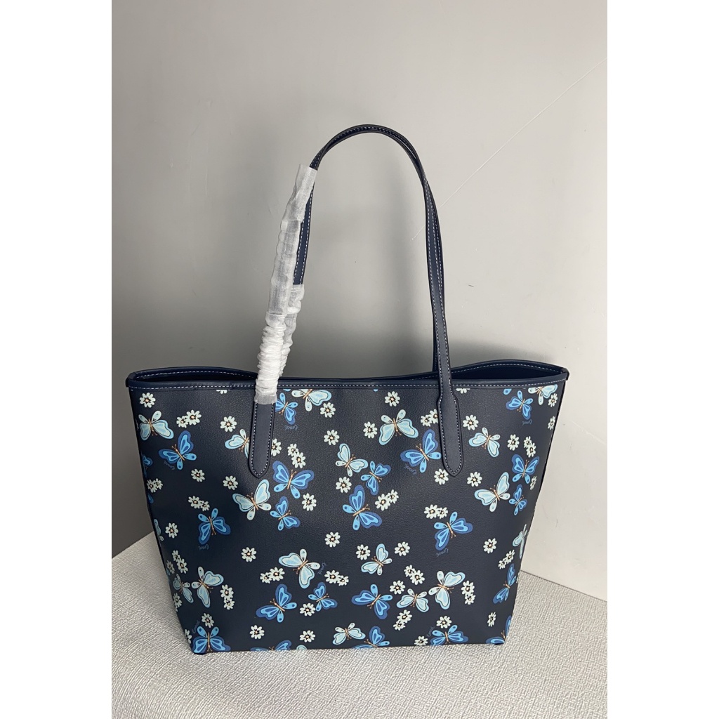 Coach City Tote With Lovely Butterfly Print