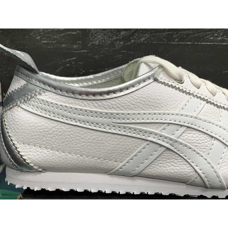 Sepatu Onitsuka Tiger Mexico 66 White Rich Silver Free Paperbag