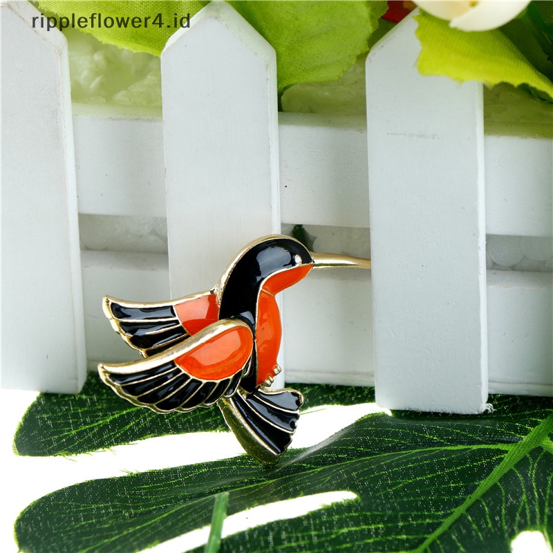 {rippleflower4.id} Enamel Burung Bros Pin Lady Klasik Aksesoris Fashion Setelan Sweater Decor~