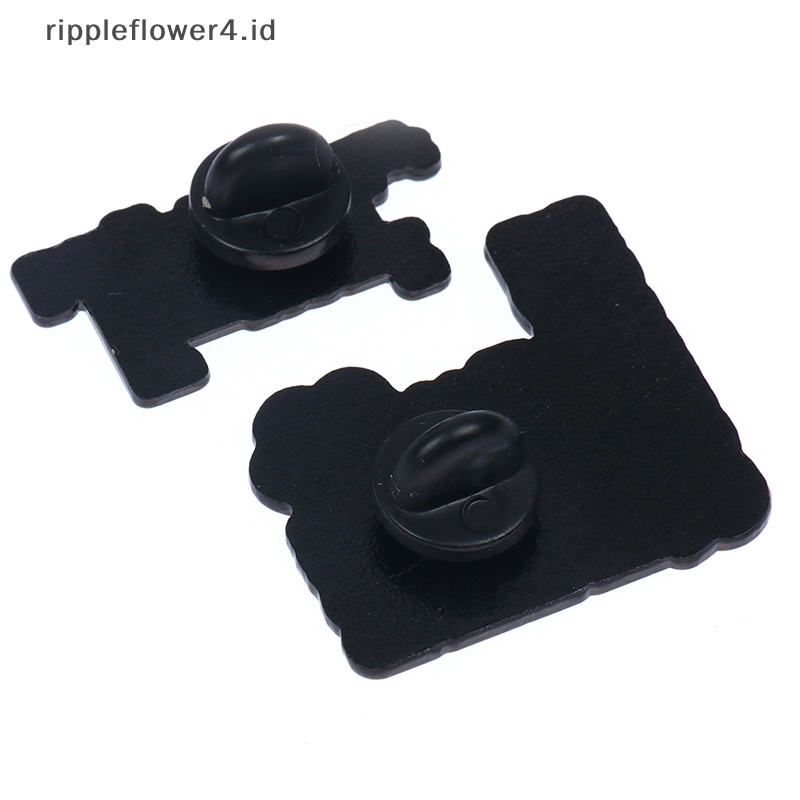{rippleflower4.id} 1pc Science is Magic Enamel Pin Bros Tas Kerah Pin Hitam Putih Badge Jewelry~