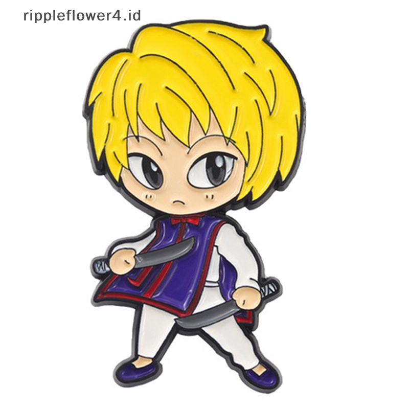 {rippleflower4.id} 5pcs /set Kartun Anime Enamel Pin Tetesan Minyak Bros Pin Denim Tas Pakaian Dekorasi~