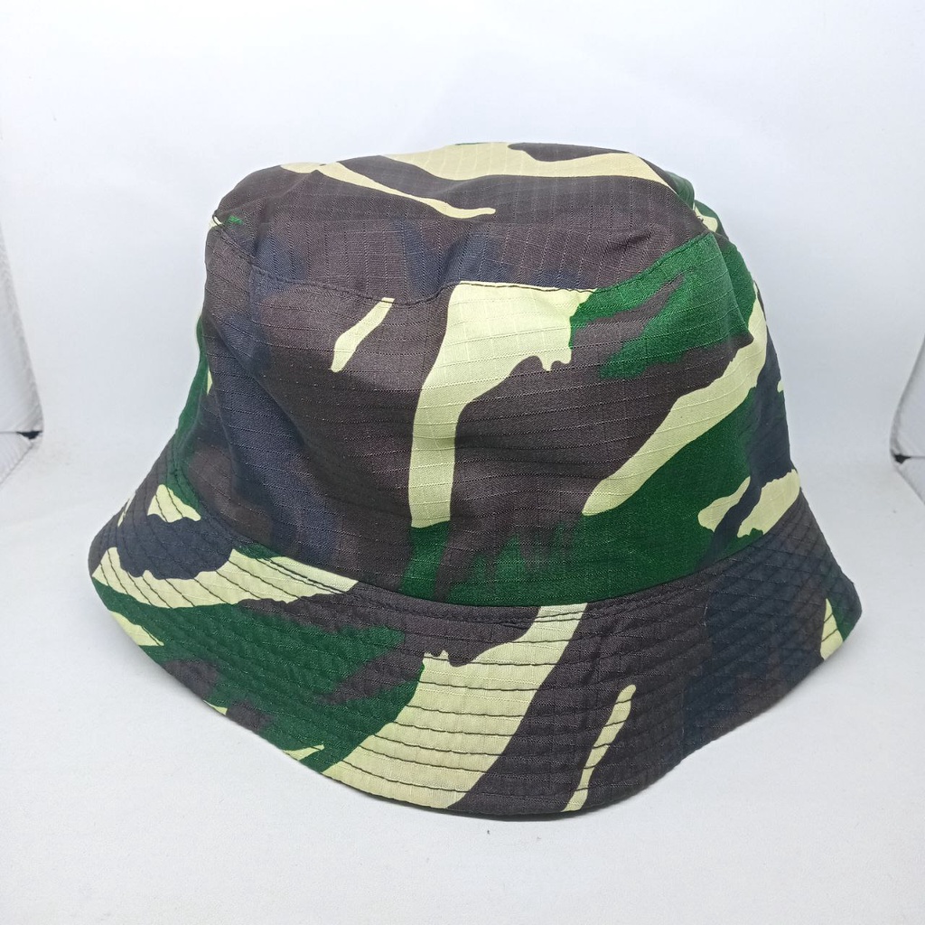 Topi Bucket Hat Loreng Army | Topi Bucket Hat TNI | Topi Baket Hat Motif Loreng Army