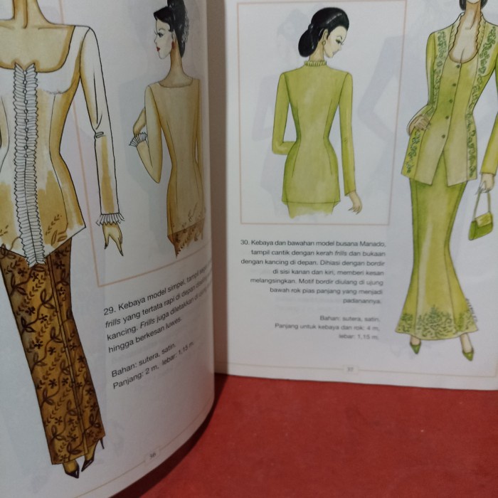 buku keterampilan rekabusana kebaya Sanny Poespa 137 halaman berwarna