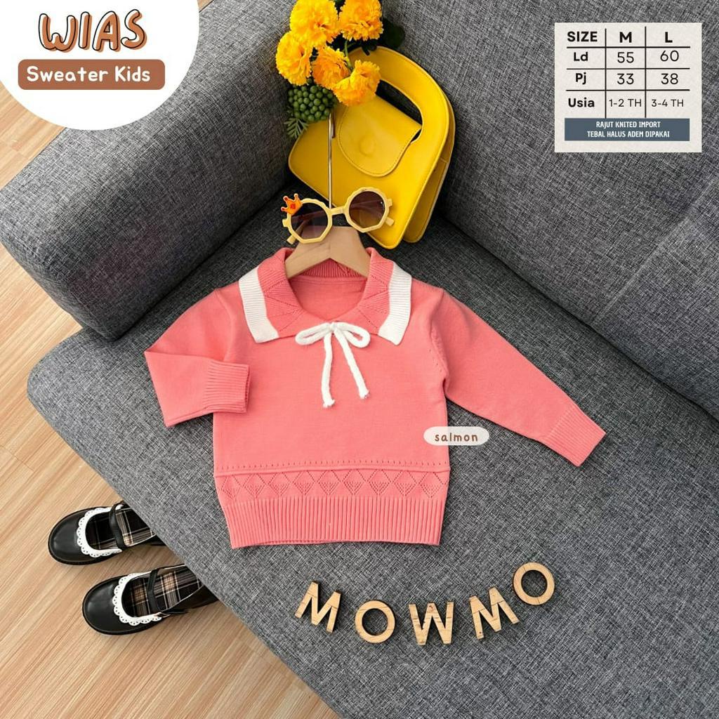 WIAS SWEATER ORI MOWMO KIDS | (M,1-2/L,3-4th) Knit Import Premium