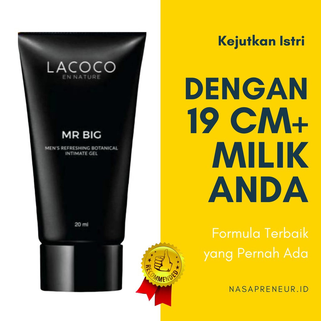 ORIGINAL 100% Obat Pembesar Mr P Lacoco Lacoco Mr Big Nasa Original Asli Minyak Oles Pembesar Mr P V