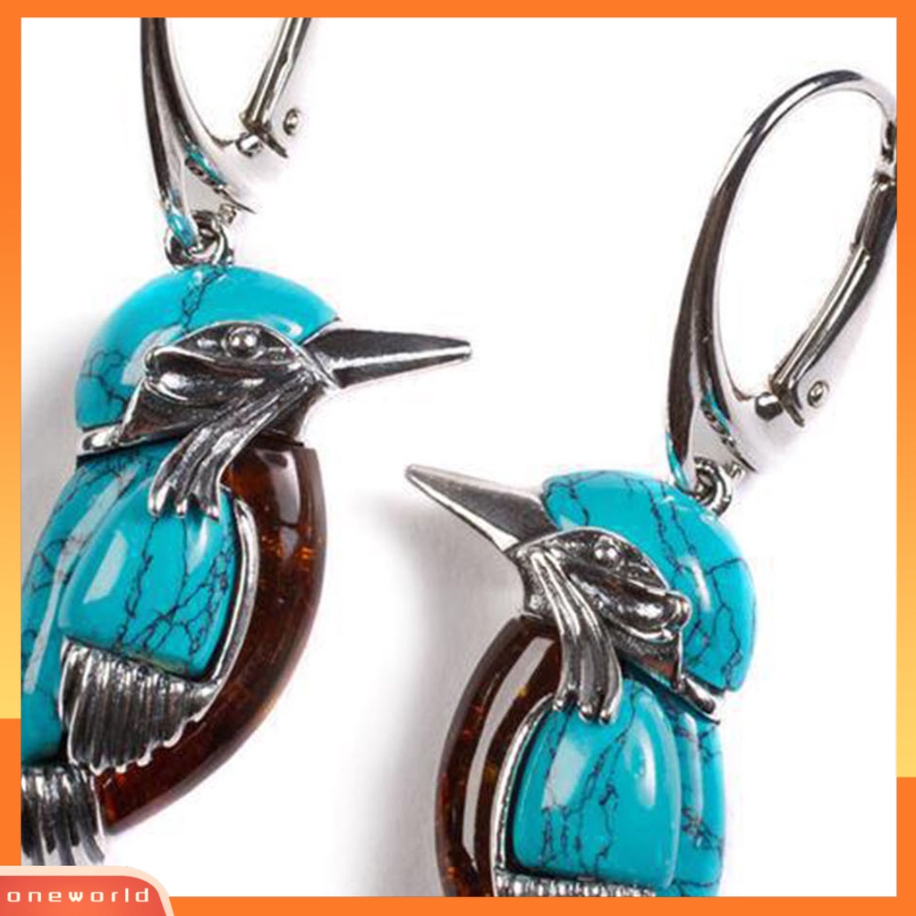 [WOD] 1pasang Anting Liontin Burung Semua Pertandingan Gaya Alami Wanita Vintage Bird Pendant Earrings Untuk Pakaian Sehari-Hari