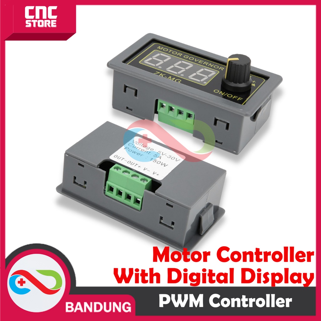 MOTOR SPEED CONTROLLER DC PWM DIGITAL DISPLAY 5A DC 5-30V 150W