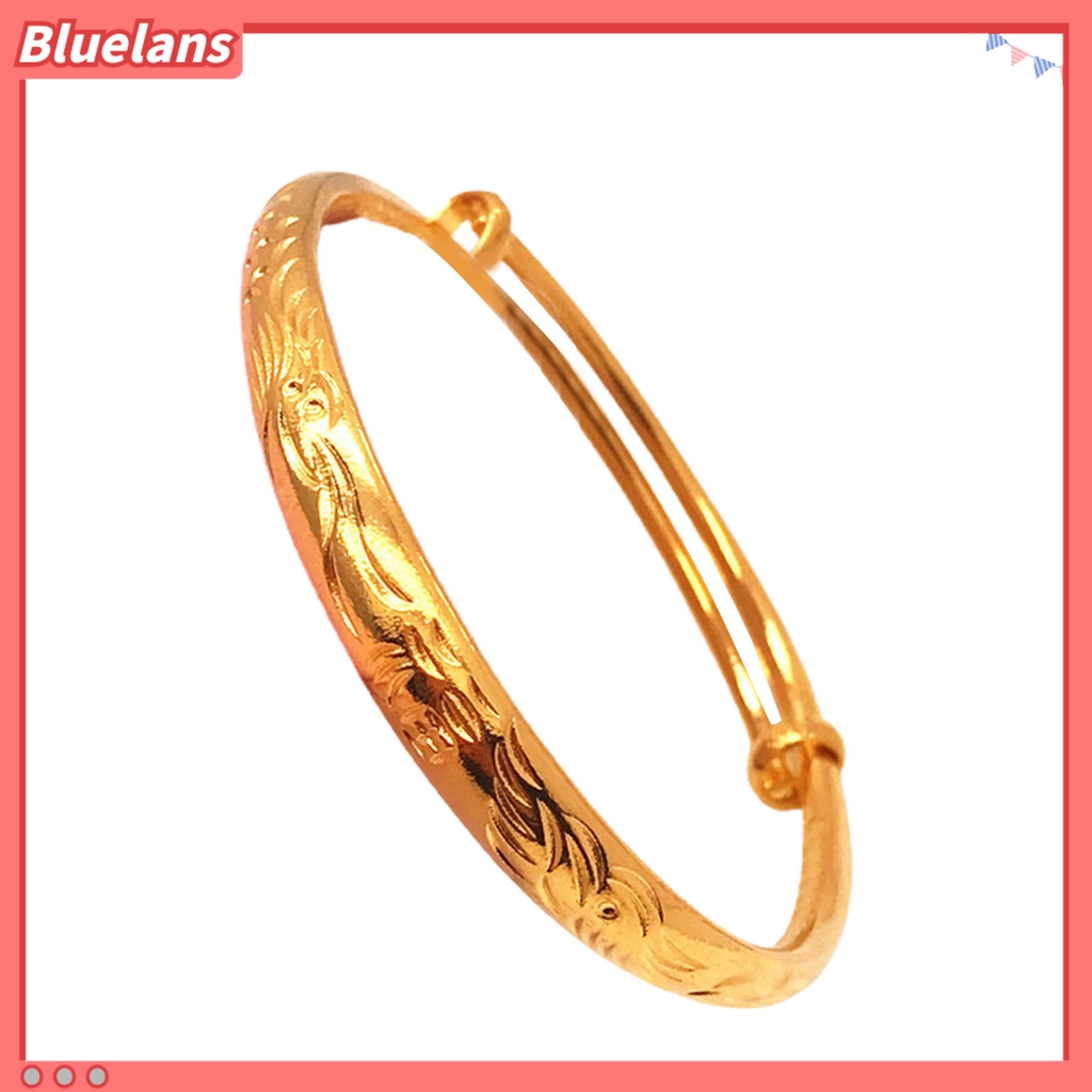 [BLS] Gelang Menebal Adjustable Golden Wanita Bangle Lapis Emas Imitasi Untuk Perjamuan