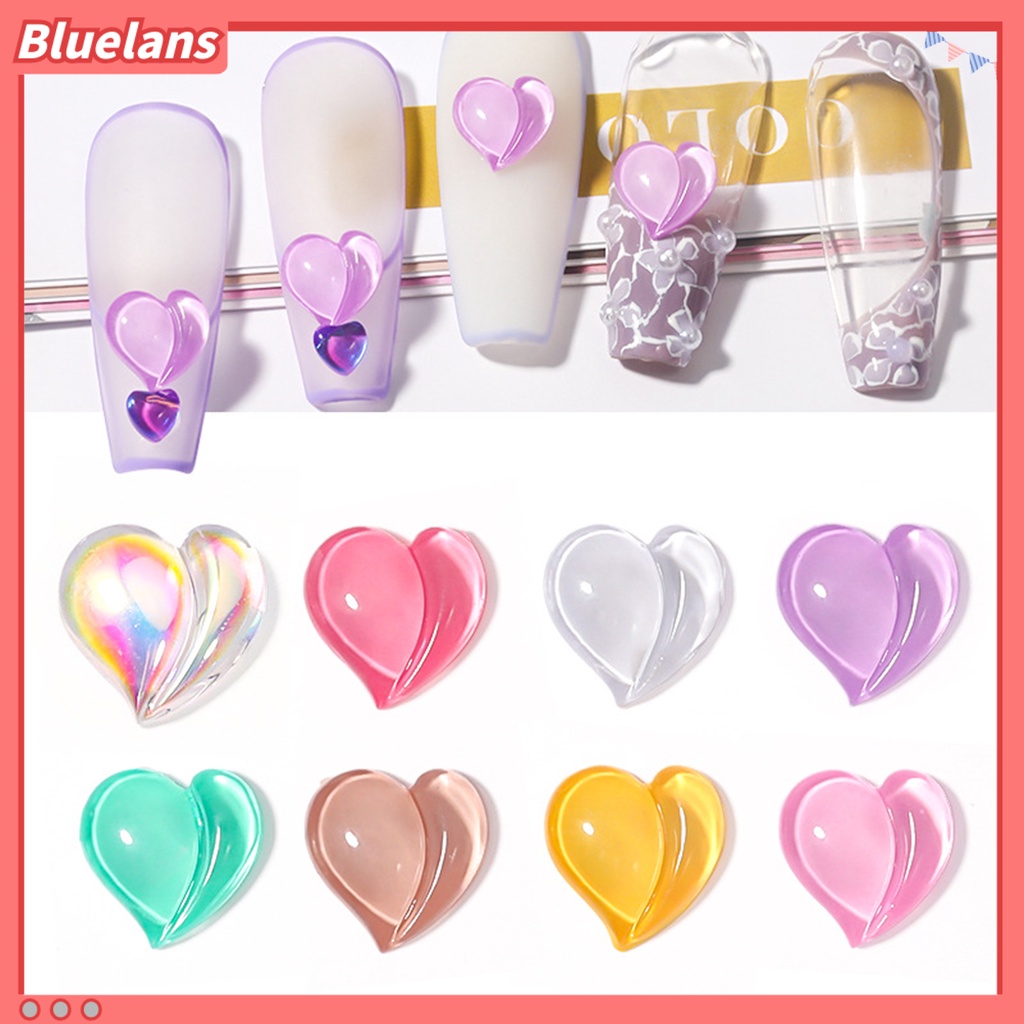 [BLM] 10pcs Nail Art Compact Kreatif Resin Cinta Permen Perhiasan Nail DIY Perlengkapan Untuk Anak Perempuan