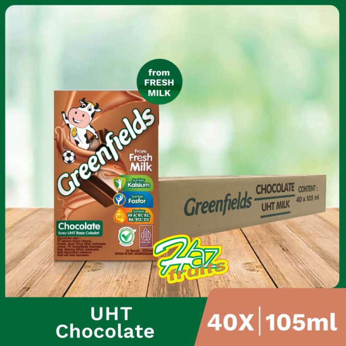 

Susu UHT Greenfields Chocolate 105ml x 40 (1 Karton)