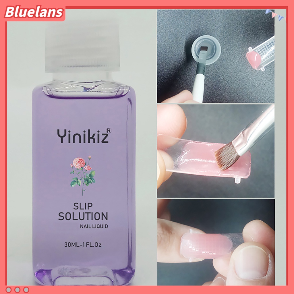 [BLM] Nail Gel Tahan Lama Alat Makeup Lem Gel Extension Kuku Cair Ungu Untuk Pesta