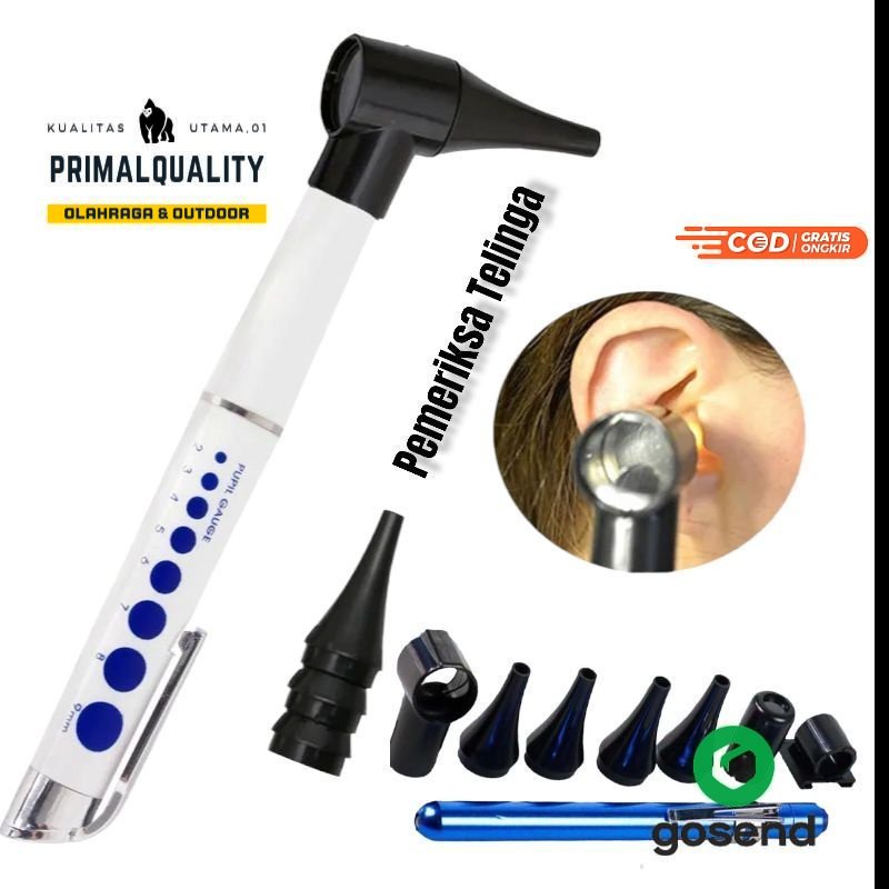 Pena pemeriksa Telinga Medis Oftalmik Lampu Telinga Medis Kaca Pembesar Telinga Set Pembersih Teling