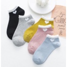 MMM Kaos Kaki Pendek 6778 Motif Love Socks Heart Import Ankle Semata Kaki Sarung Kaki Wanita Import Fashion Korea