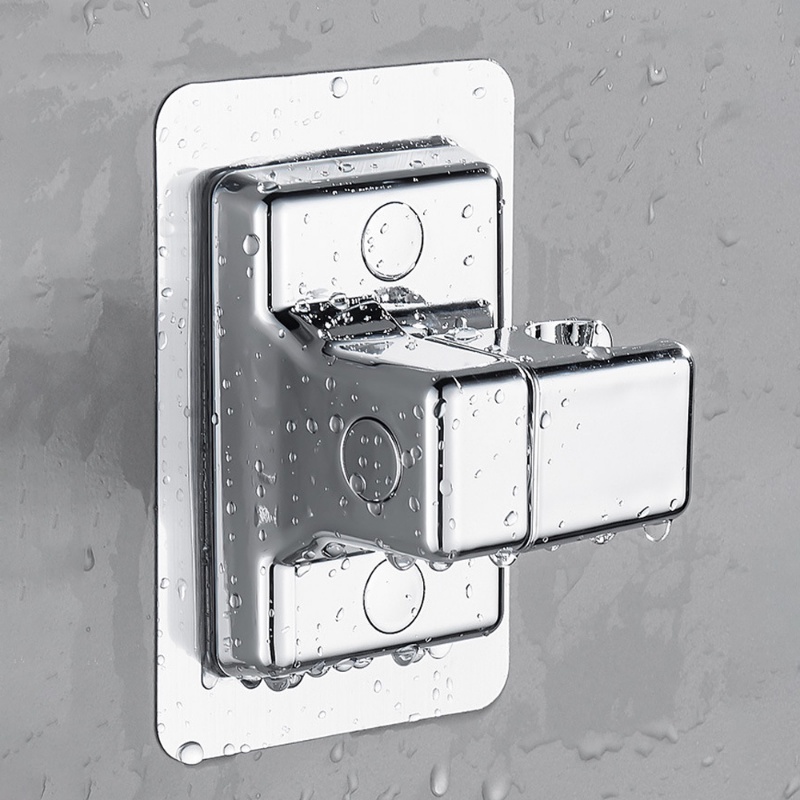 Sepatu ABS High Quality90° Stand Kepala Shower Perekat Diri Adjustable360° Rotatable Punch Free Universal Shower Head Holder Rumah Tangga Aksesoris Kamar Mandi Hotel