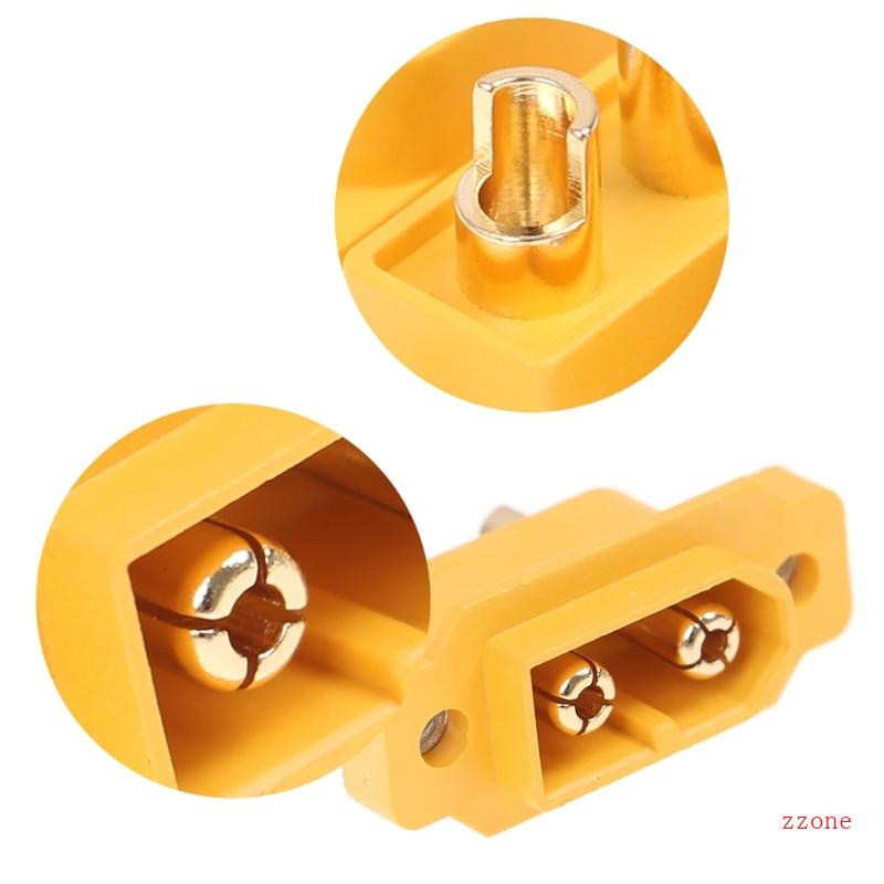 Zzz 5Pcs Konektor Plug XT60E1-M XT60 Male DIY Plug Untuk Helikopter Pesawat