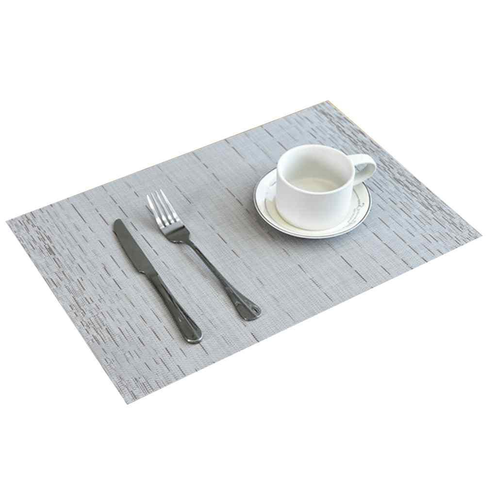 Pvc Tatakan Piring Stripe Bowl Dapur Makan Alas Alas Tatakan Kamar Western Table Sales