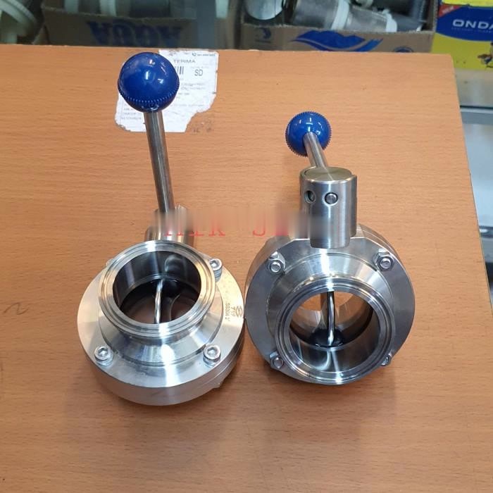 butterfly sanitary Ferrule ss 304 21/2 inch / sanitary butterfly valve