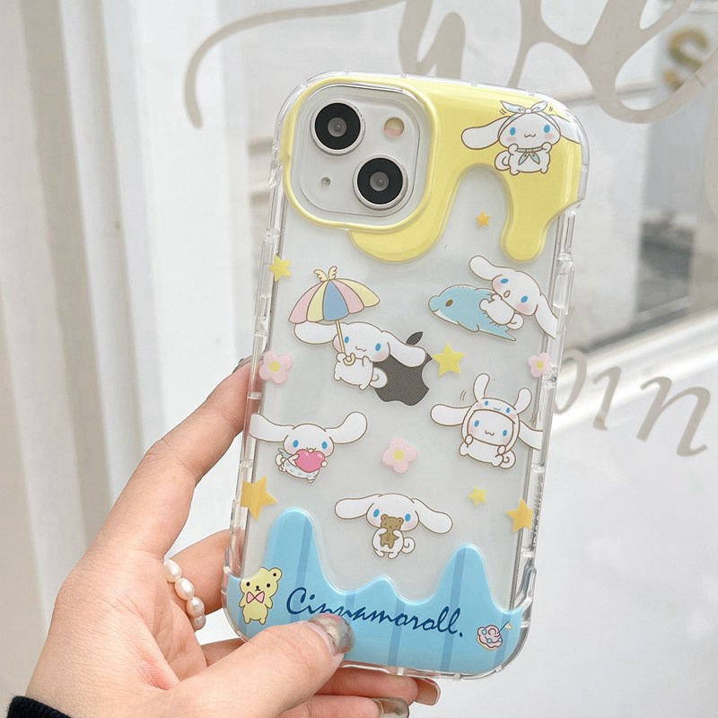 All New Cute sanrio Ice Cream Clear Soft Bumper Case for Apple iPhone XR XS Max 11 12 13 14 Pro Max 14 Plus Girl Woman's Fashion Pretty Phone Case