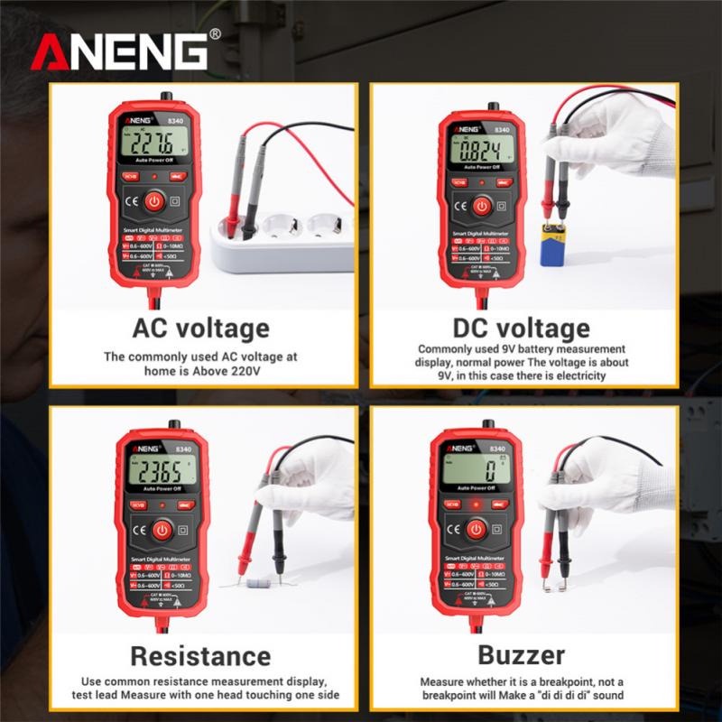 ANENG Digital Multimeter Voltage Tester - 8340