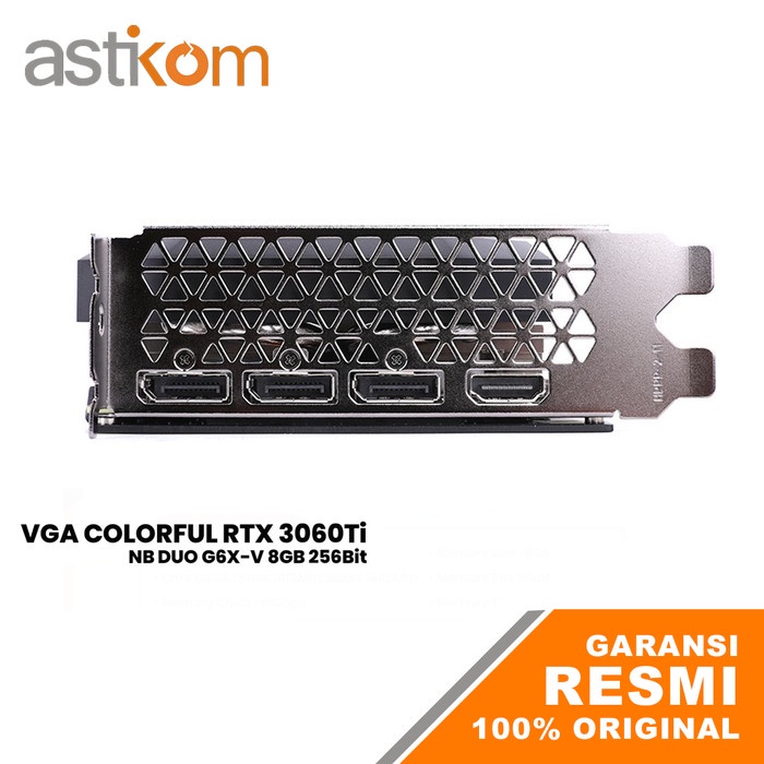 VGA COLORFUL RTX 3060Ti NB DUO G6X-V 8GB 256Bit RTX 3060 TI