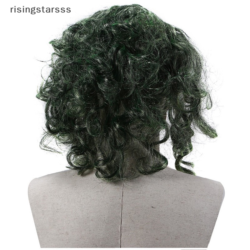 Rsid Span-new Halloween Joker Cosplay Horror Topeng Badut Seram Dengan Jelly Rambut Hijau