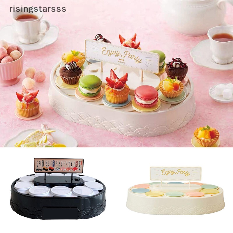 Rsid Span-new Conveyor Sushi Machine 360derajat Otomatis Rotag Cupcakes Meja Putar Berdiri Jelly