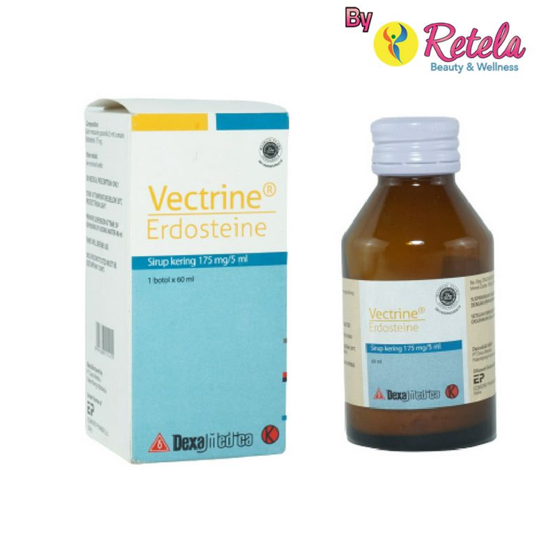 VECTRINE 175MG/5ML DRY SYRUP ( Erdosteine 175 mg ) / Obat batuk