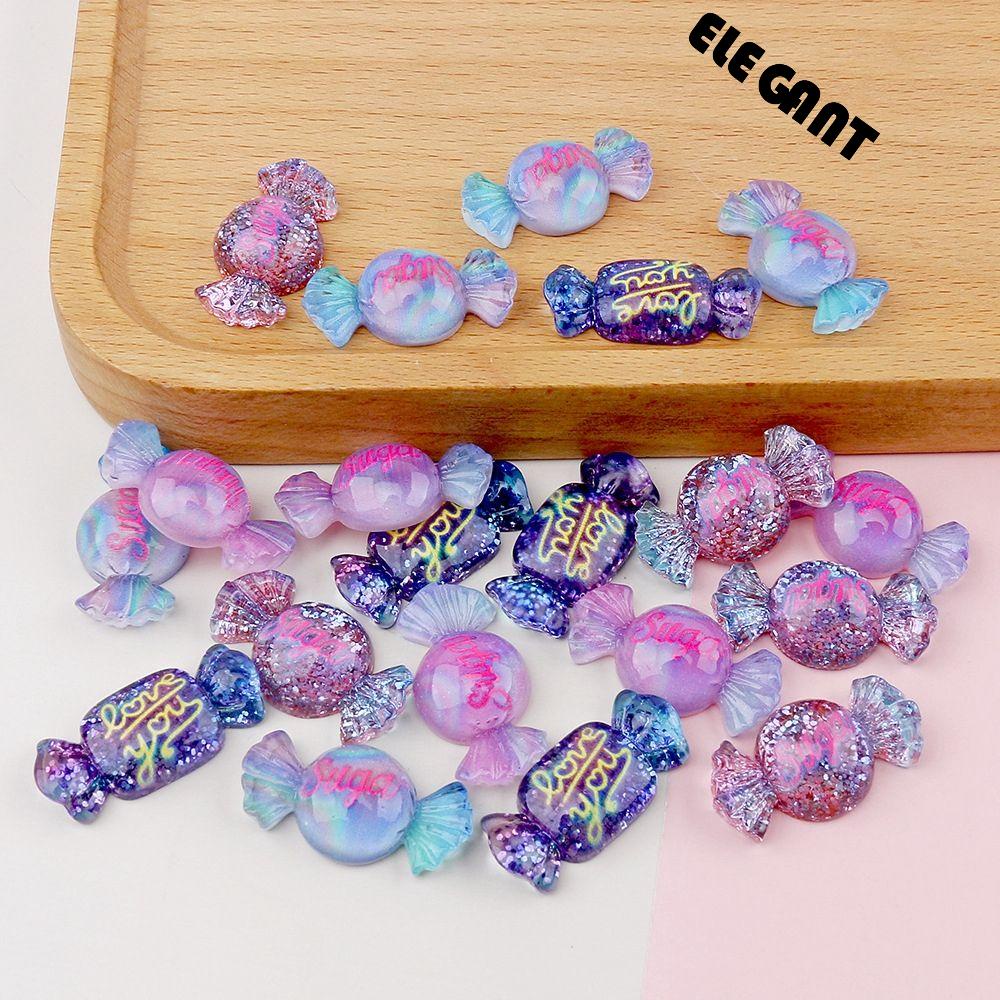 [Elegan] Candy Kerajinan Tangan Aksesoris DIY Cabochon Resin Baru