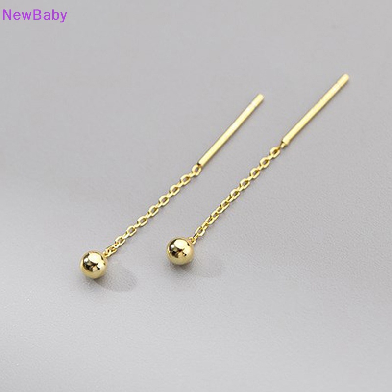 Newbaby Anting Rumbai Panjang Bulat Hati Drop Korea Gantung Wanita Earring ID