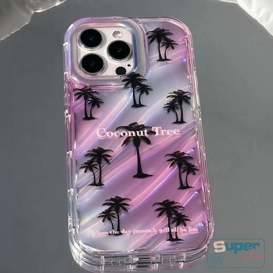 IPHONE Casing Berlian Whelk Pantai Kreatif Kompatibel Untuk Iphone13 11 14 12 Pro MAX 7Plus XR 78 6 6S Plus X XS MAX Se2020Mewah Cinta Hati Dazzle Kartu Warna 3D Stereo Corrugation Case