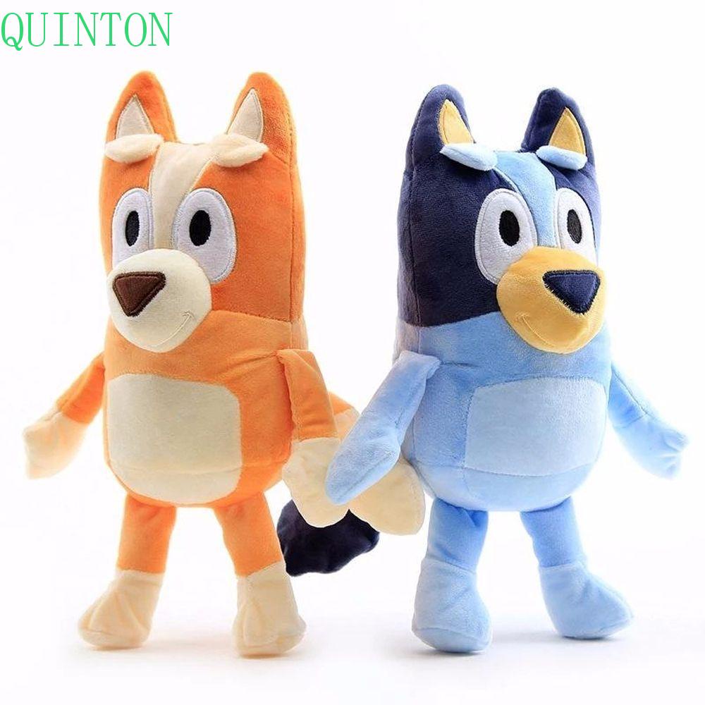 Quinton Bluey Bingo Boneka Mewah PP Katun 28 cm Anak Hadiah Bluey Mom/Dad Mainan Anak Kartun Bluey Family