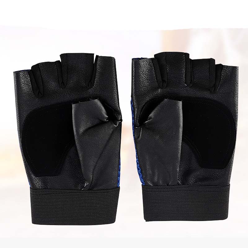 Sarung Tangan Motor Pria Setengah Jari Half Finger Motif Tengkorak Trail Sporty Fitness Gloves Fashion Riding HNF