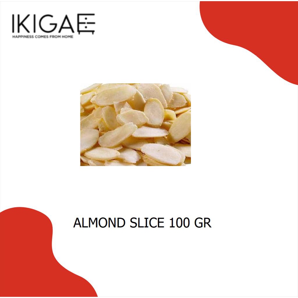 KACANG ALMOND SLICE /  SLICE ALMOND 100 GR REPACK