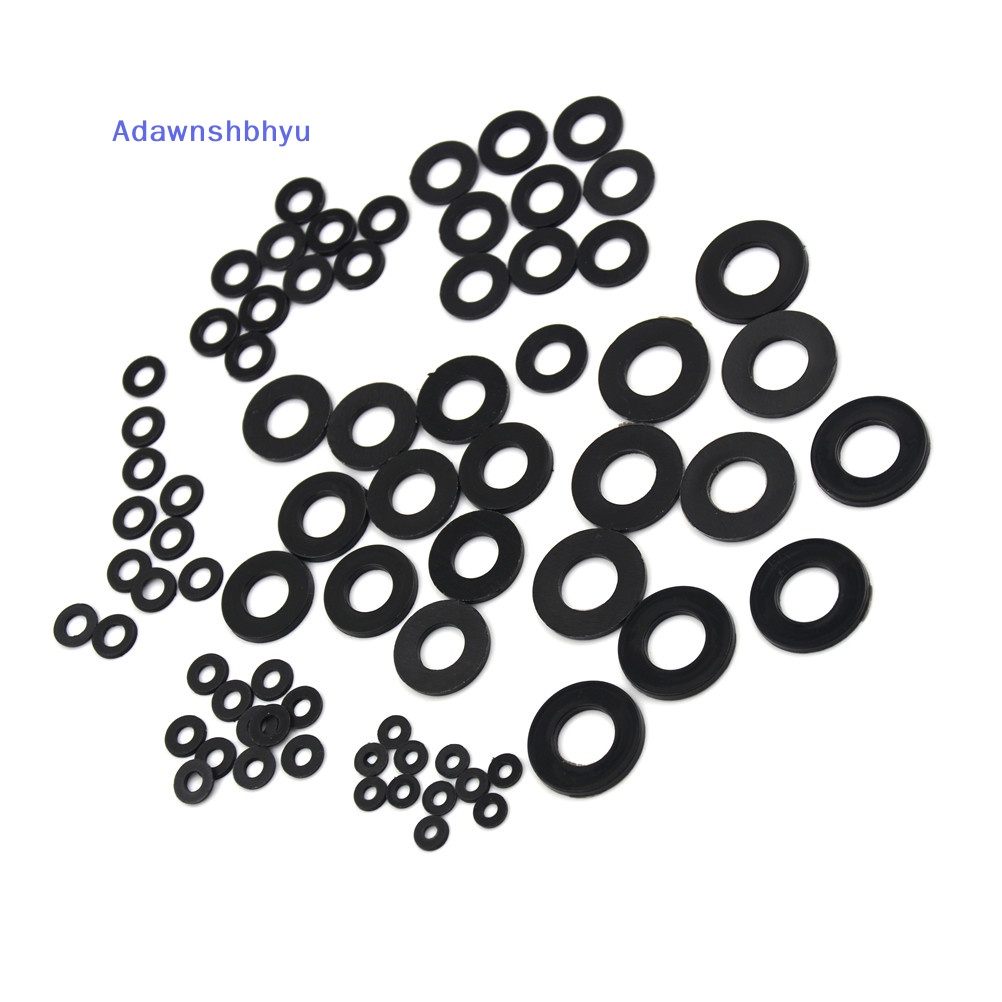 Adhyu Hot Form A Flat Hitam Tebal Neoprene Plastic Washers - M3 M4 M5 M6 M8 M10 M12 Ho ID