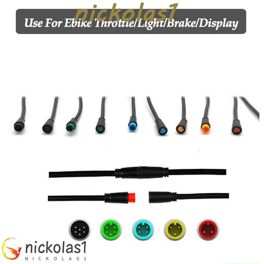 Nickolas1 Kabel Konektor Ebike Bersepeda Kabel Konversi Sepeda Listrik Untuk E-Bike Female Male Cables2 3 4 5 6 Pin Julet Basic Cable