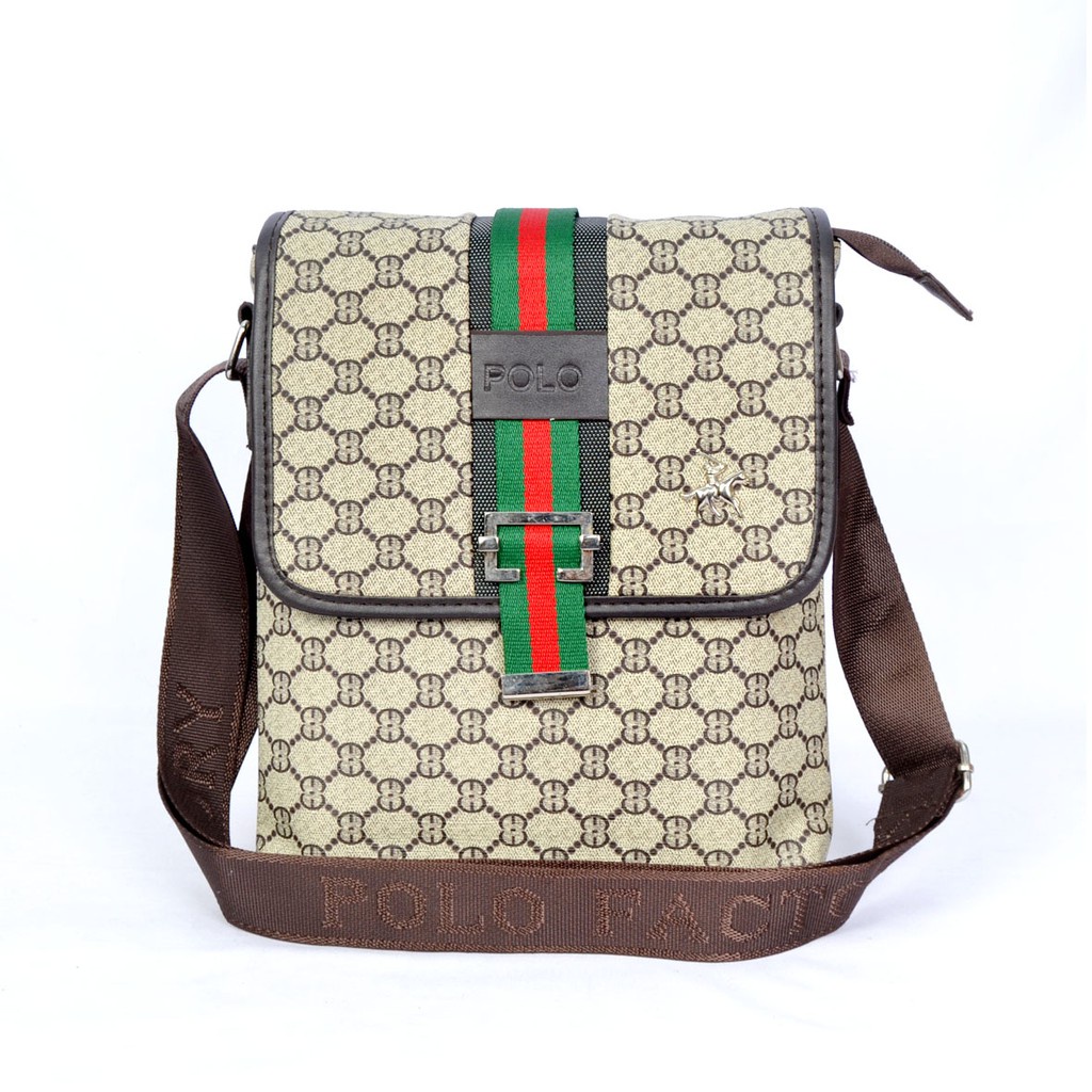 BAGCRUICERACC -  Tas Bahu Selempang Kanvas Pria Canvas Sling Bag 77170L-2