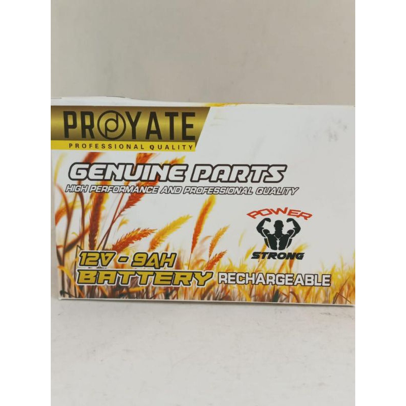 ACCU/AKI/BATERY SPRAYER PROYATE 12V - 9AH UNTUK TANGKI SEMPROT ELEKTRIK CAS Profesional Quality