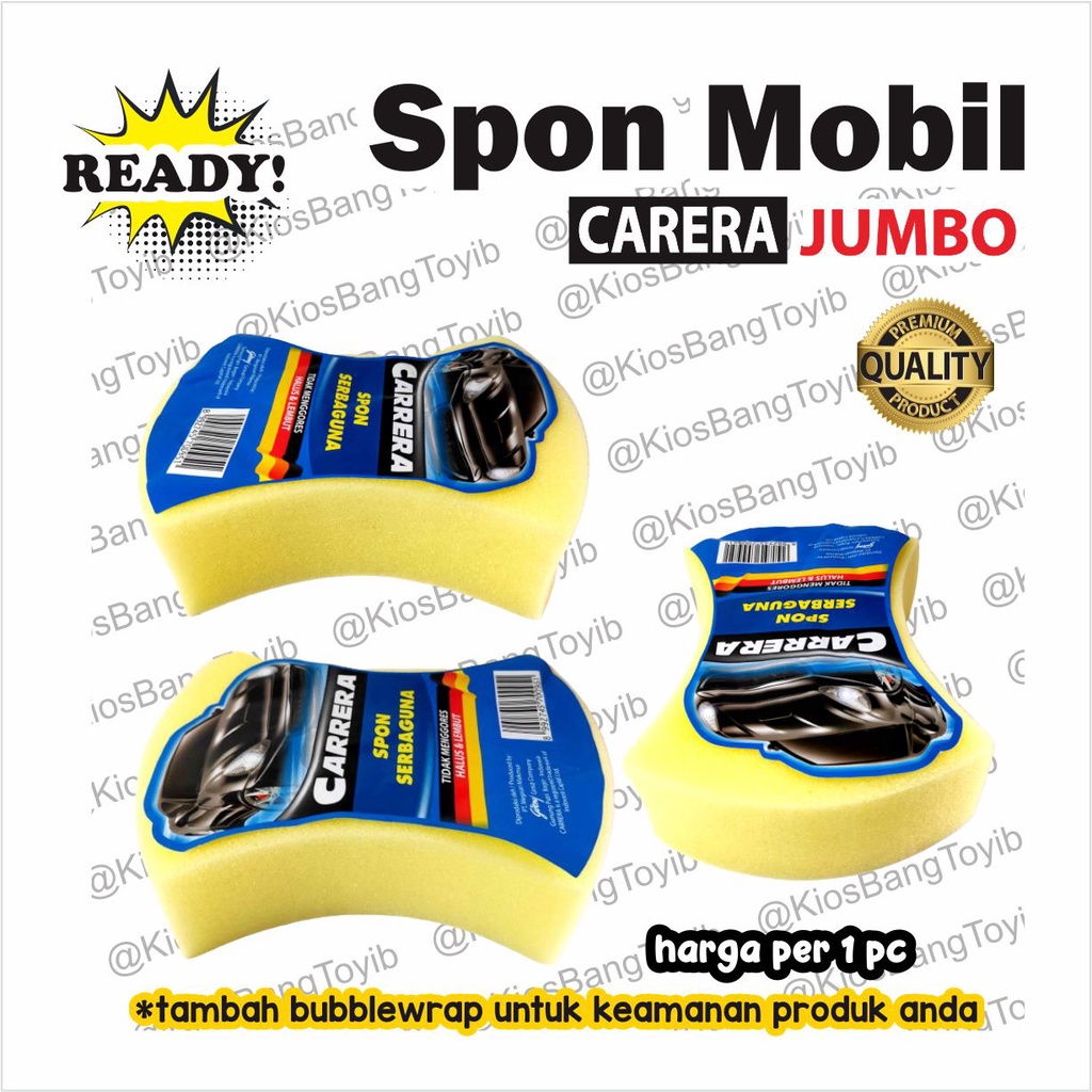 Spon Sponge Busa Cuci Mobil Motor Big Size Tebal Anti Baret (CARRERA)