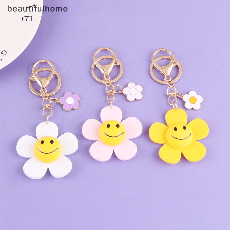 {beautifulhome} Gantungan Kunci Bunga Matahari Lucu Untuk Wanita Car Backpack Pendant Key buckle Decoration.