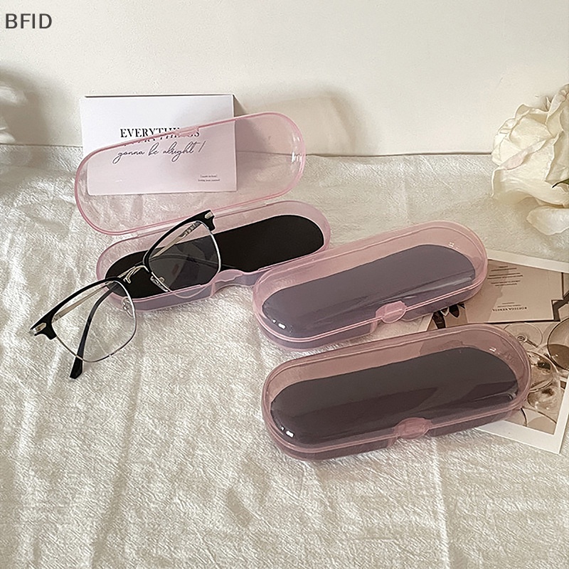 [BFID] Kotak Kacamata Frame Transparan Portable Plastik Sunglasses Kotak Kacamata [ID]