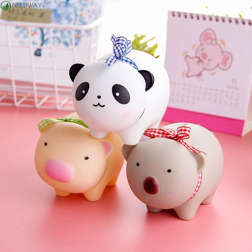 Needway Celengan Koleksi Lovely Eye-catching Anti Pecah Koala Babi Panda Koin Kotak